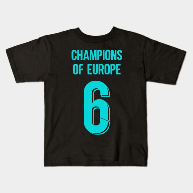 champions of Europe away kit Kids T-Shirt by Alimator